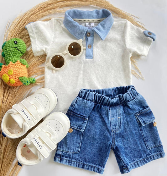 Conjunto De Niño Short Y Polito