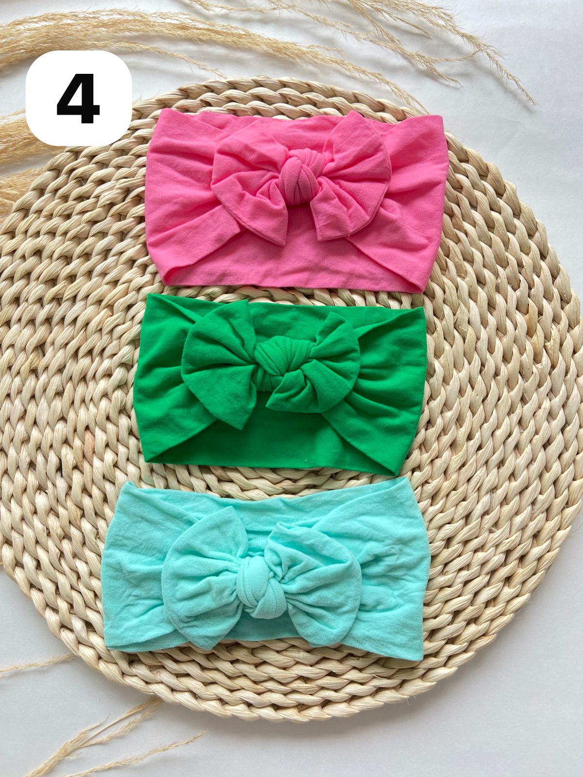 Diademas Suaves y Cómodas Set x3 Para Bebé  Niña-Variedad Colores