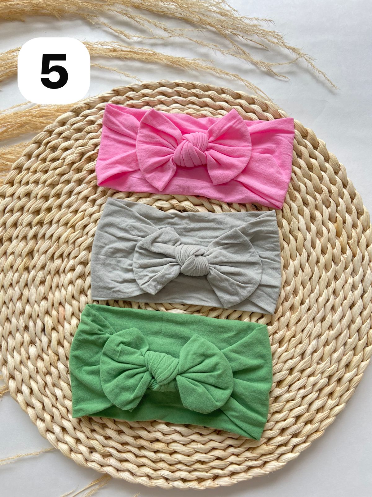 Diademas Suaves y Cómodas Set x3 Para Bebé  Niña-Variedad Colores