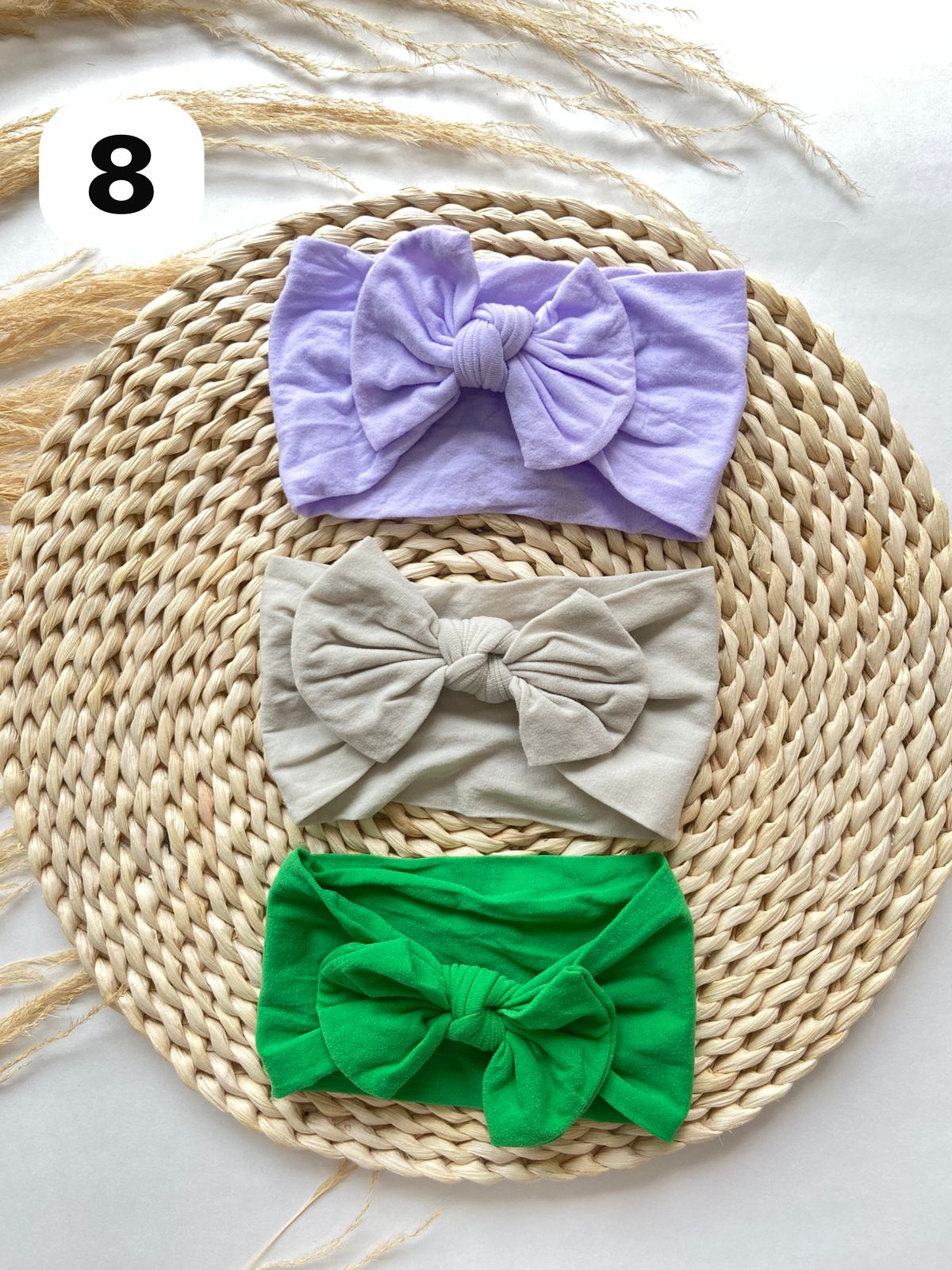 Diademas Suaves y Cómodas Set x3 Para Bebé  Niña-Variedad Colores