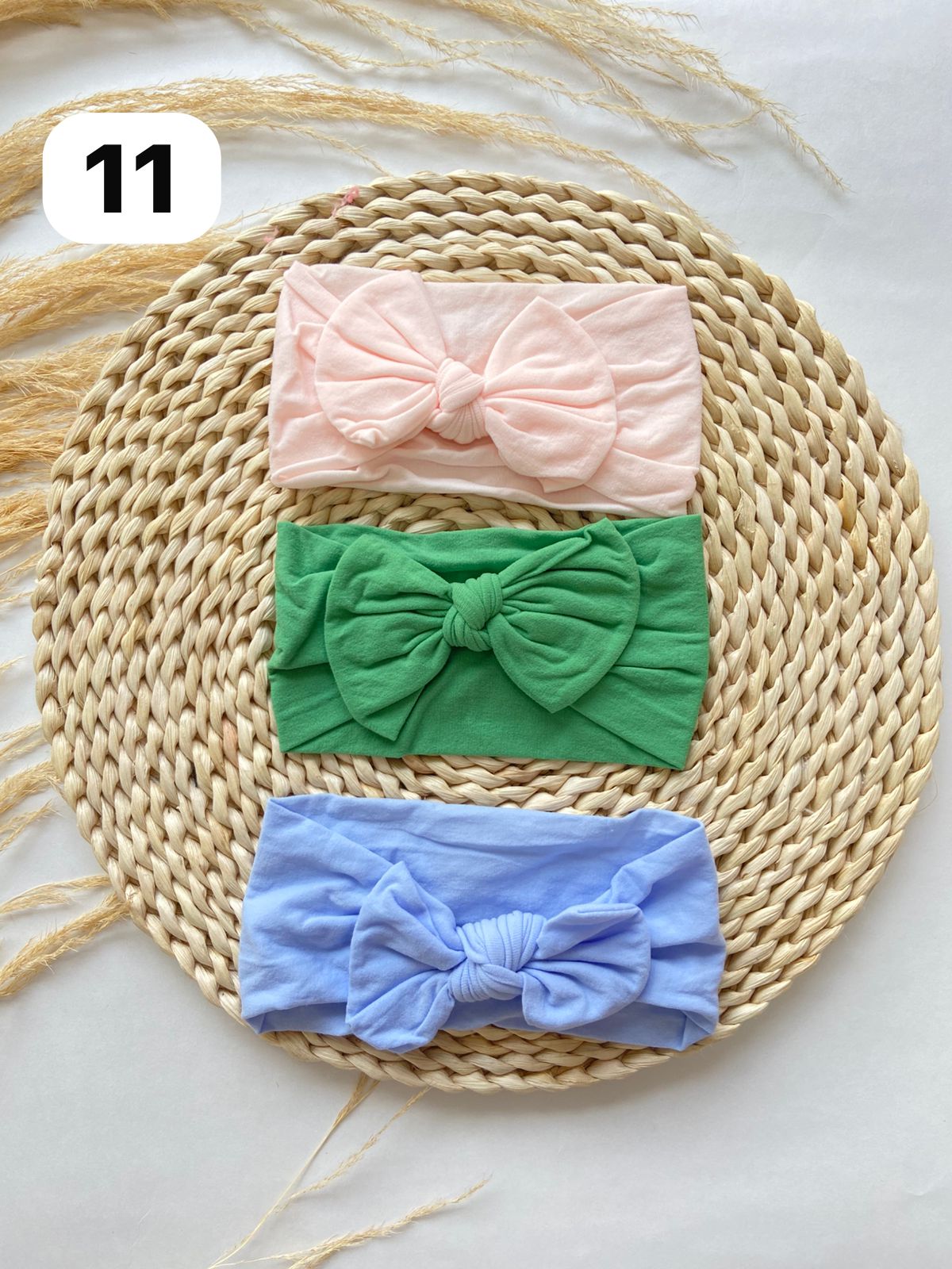 Diademas Suaves y Cómodas Set x3 Para Bebé  Niña-Variedad Colores