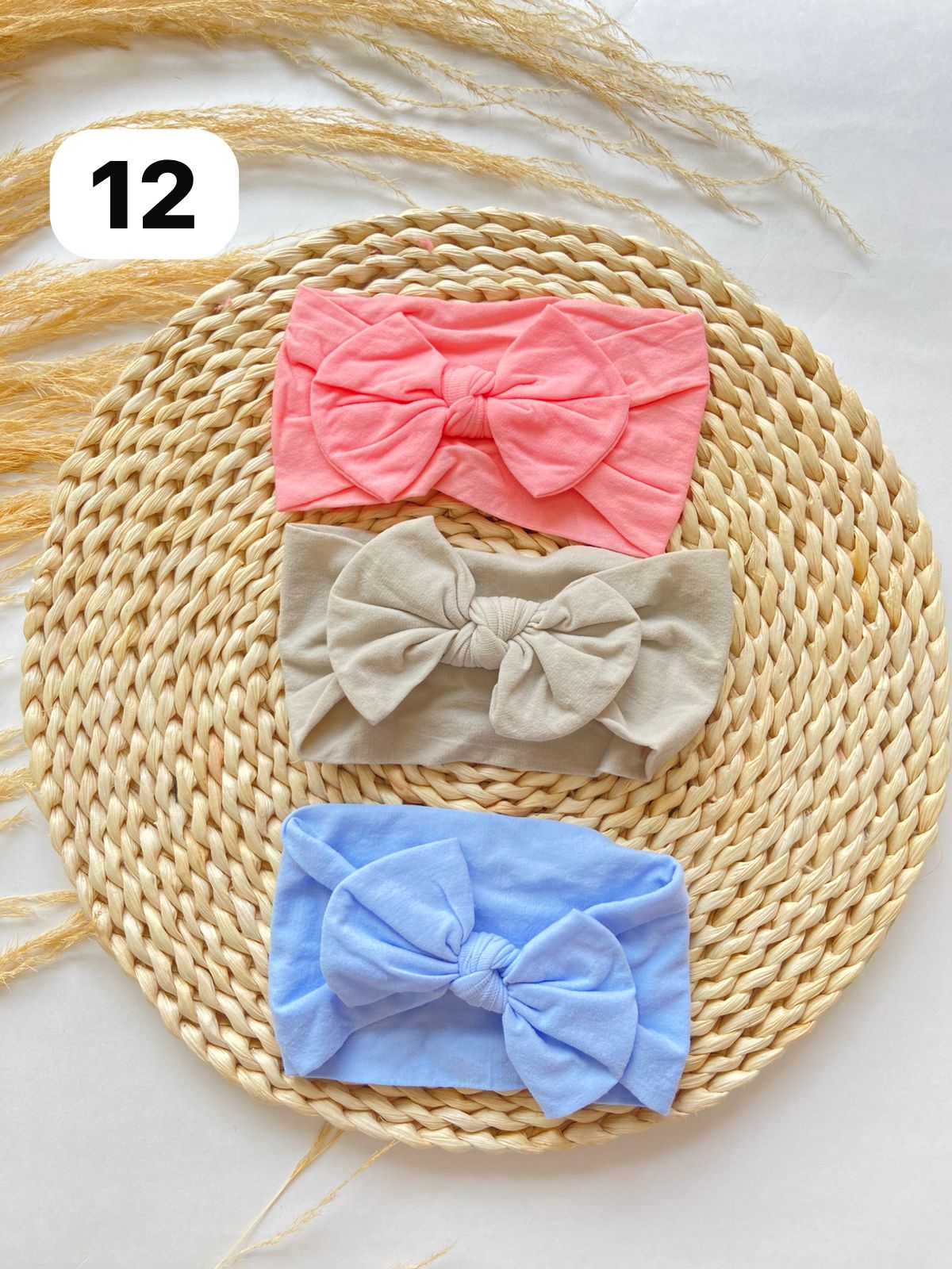 Diademas Suaves y Cómodas Set x3 Para Bebé  Niña-Variedad Colores