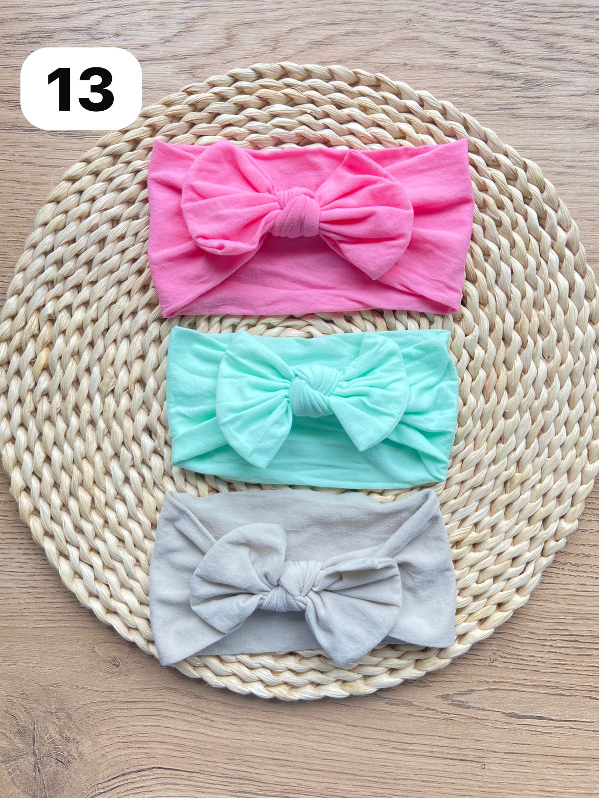 Diademas Suaves y Cómodas Set x3 Para Bebé  Niña-Variedad Colores