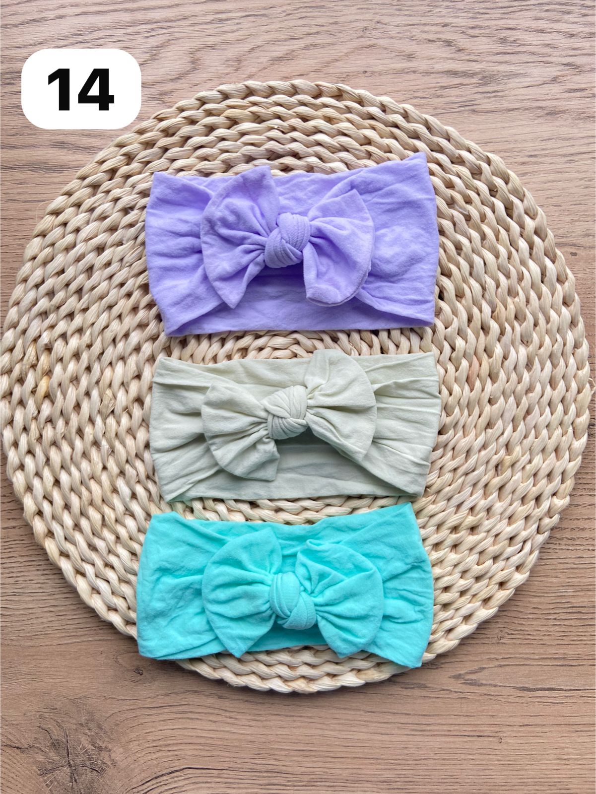 Diademas Suaves y Cómodas Set x3 Para Bebé  Niña-Variedad Colores