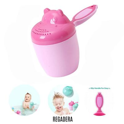 Regadera de Baño Para Bebé Rosada y Agua Marina