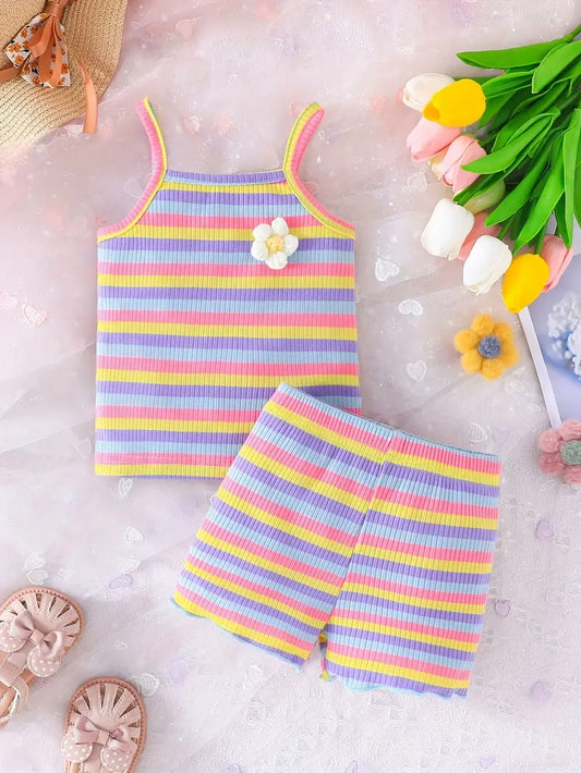 Conjunto de 2 piezas Rayas de Colores