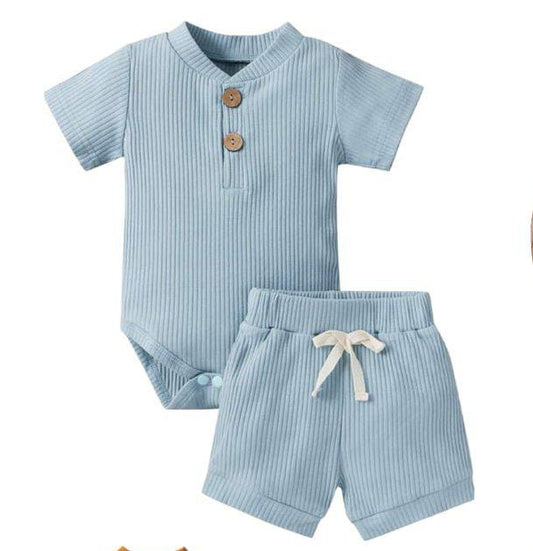 Conjunto Body con Short Azul claro