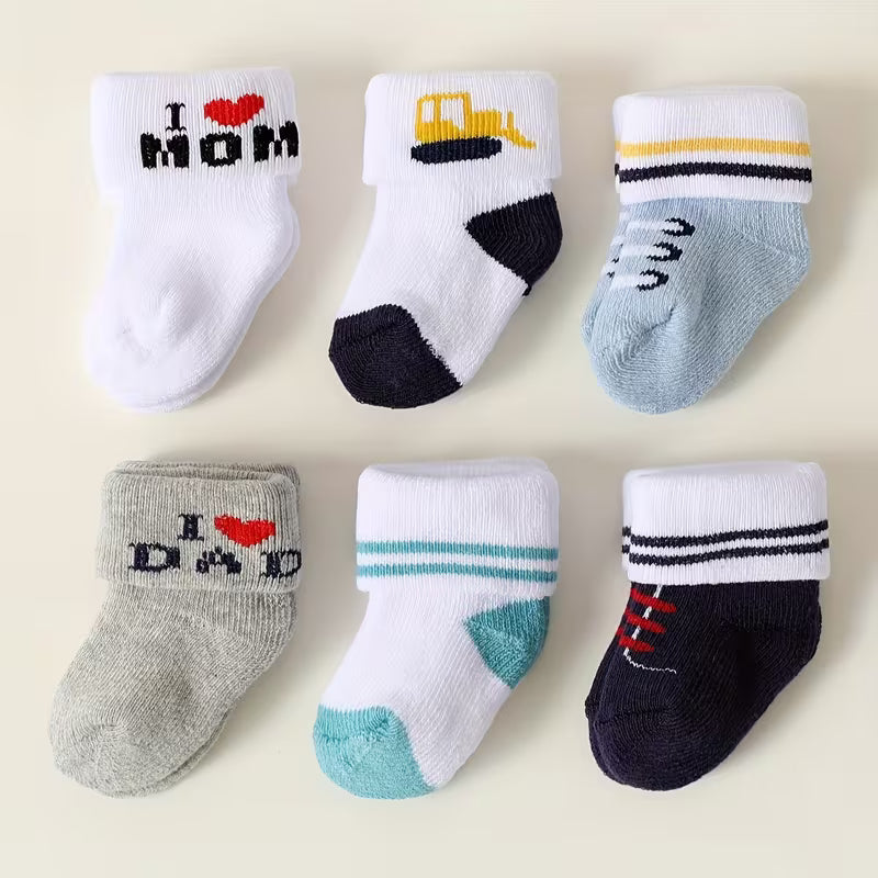 Medias 0-6 Meses Para Bebé Niño-Variedad de Diseños