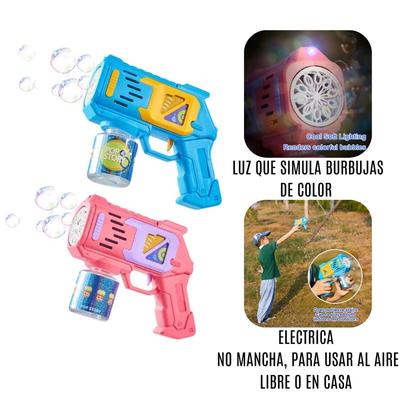 Pistola Eléctrica de Burbujas Para Bebé