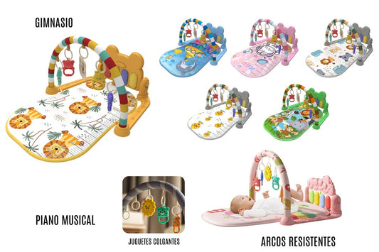 Gimnasio con Piano Musical y Luces para Bebé