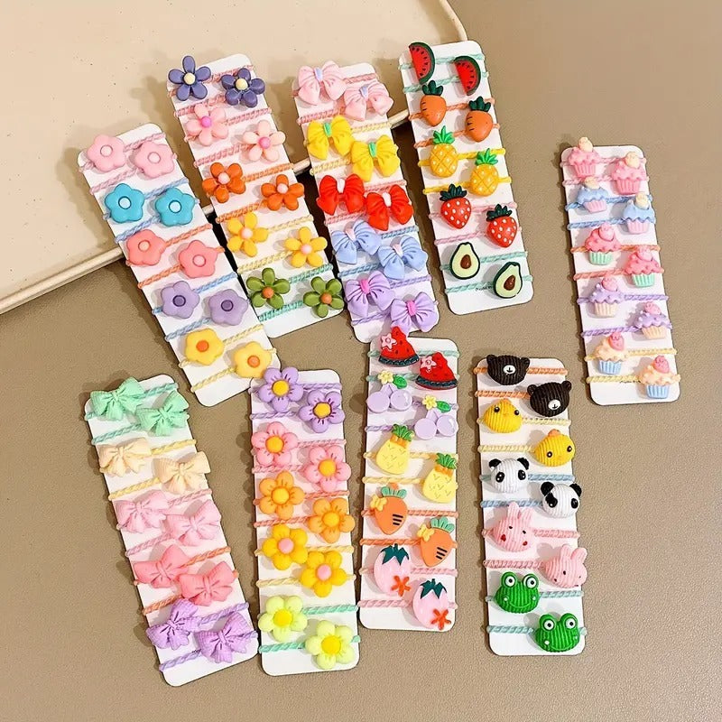 Set de Moñas x 10 Para Bebé Niña-Variedad de Diseños