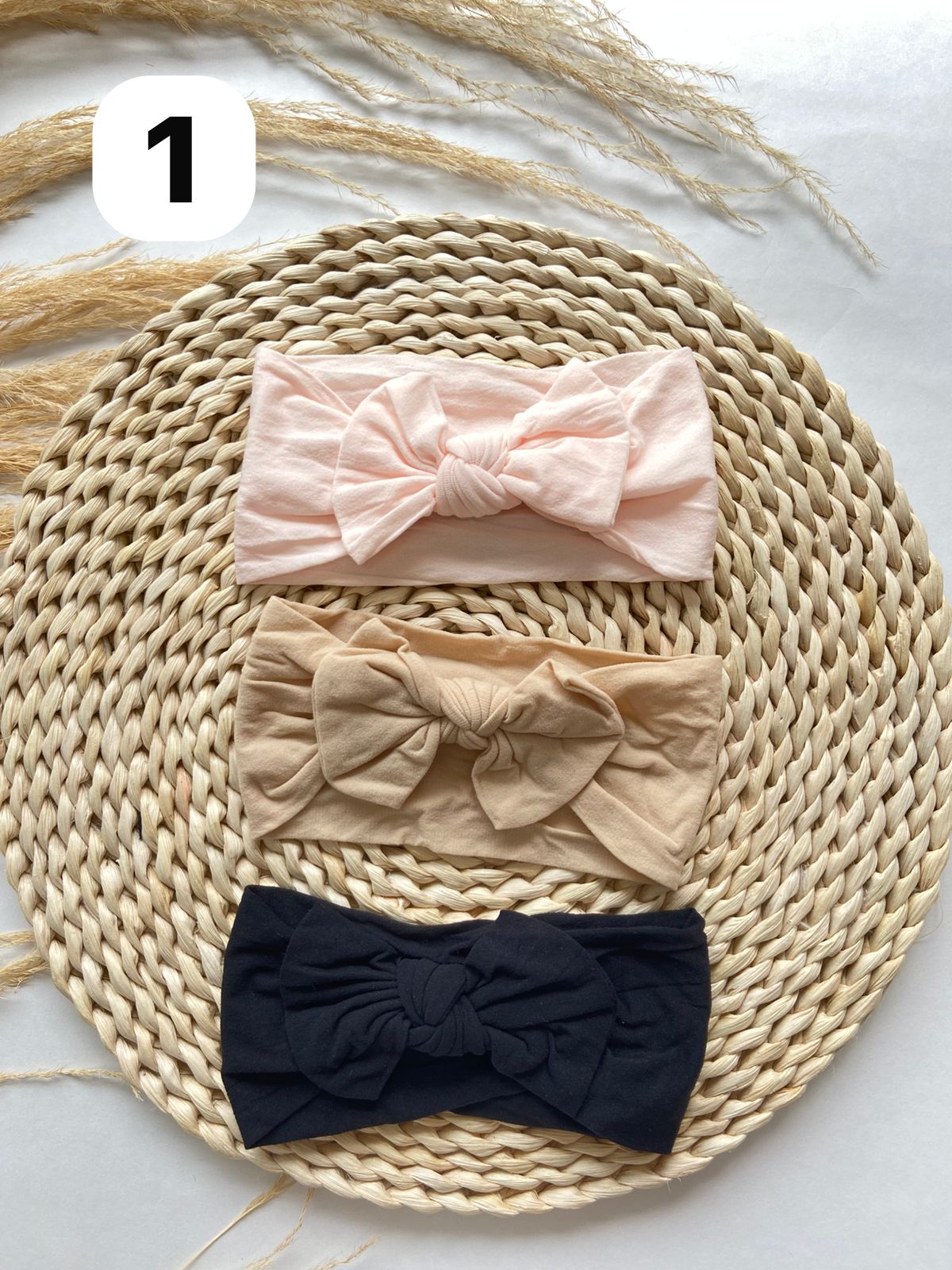 Diademas Suaves y Cómodas Set x3 Para Bebé  Niña-Variedad Colores