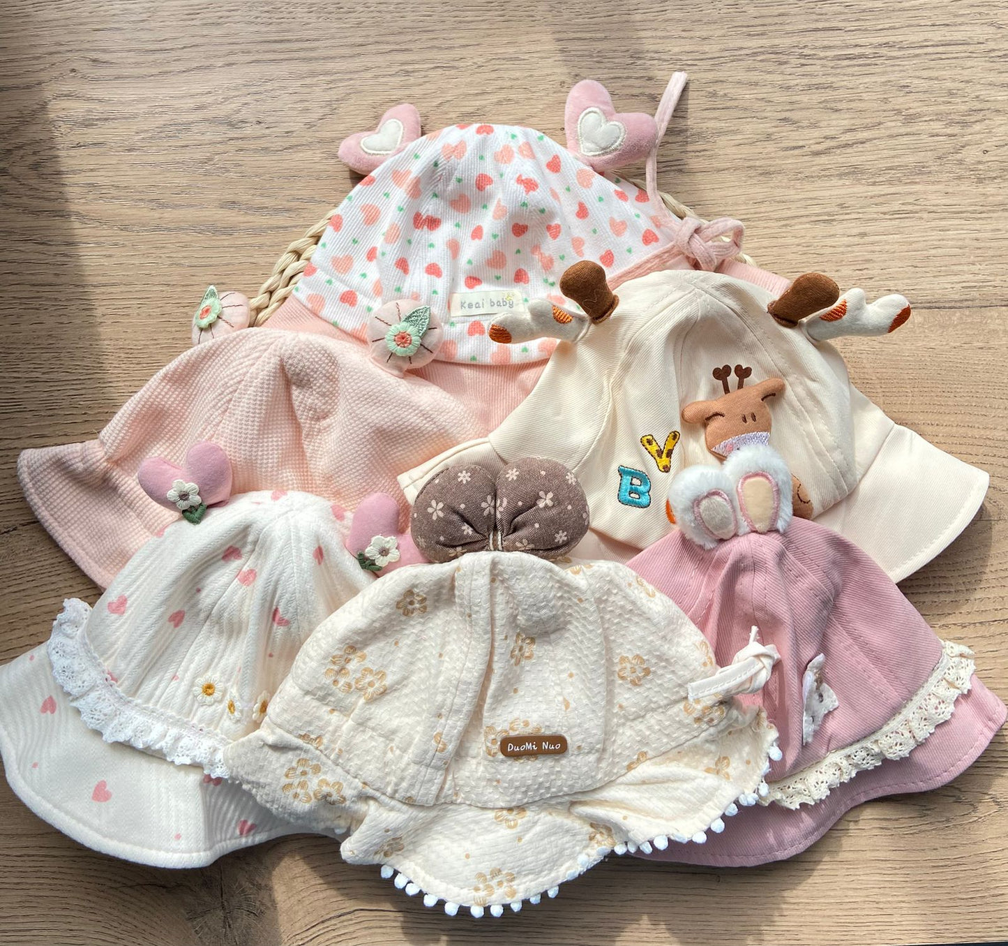 Gorros Pescadores Para Bebé Niña - Variedad De Diseños