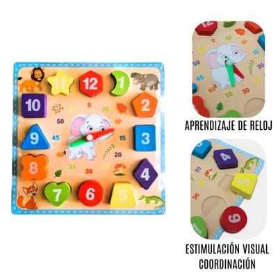Fichas Didácticas en Reloj Para Bebé