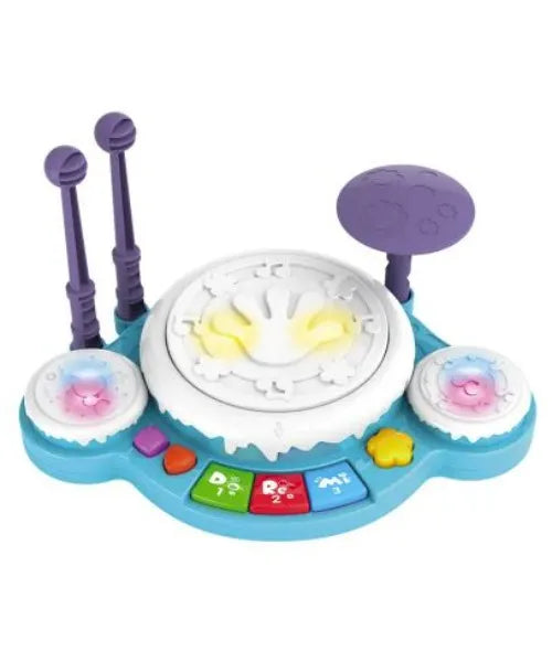 Tambor Musical Didáctico Azul para Bebé